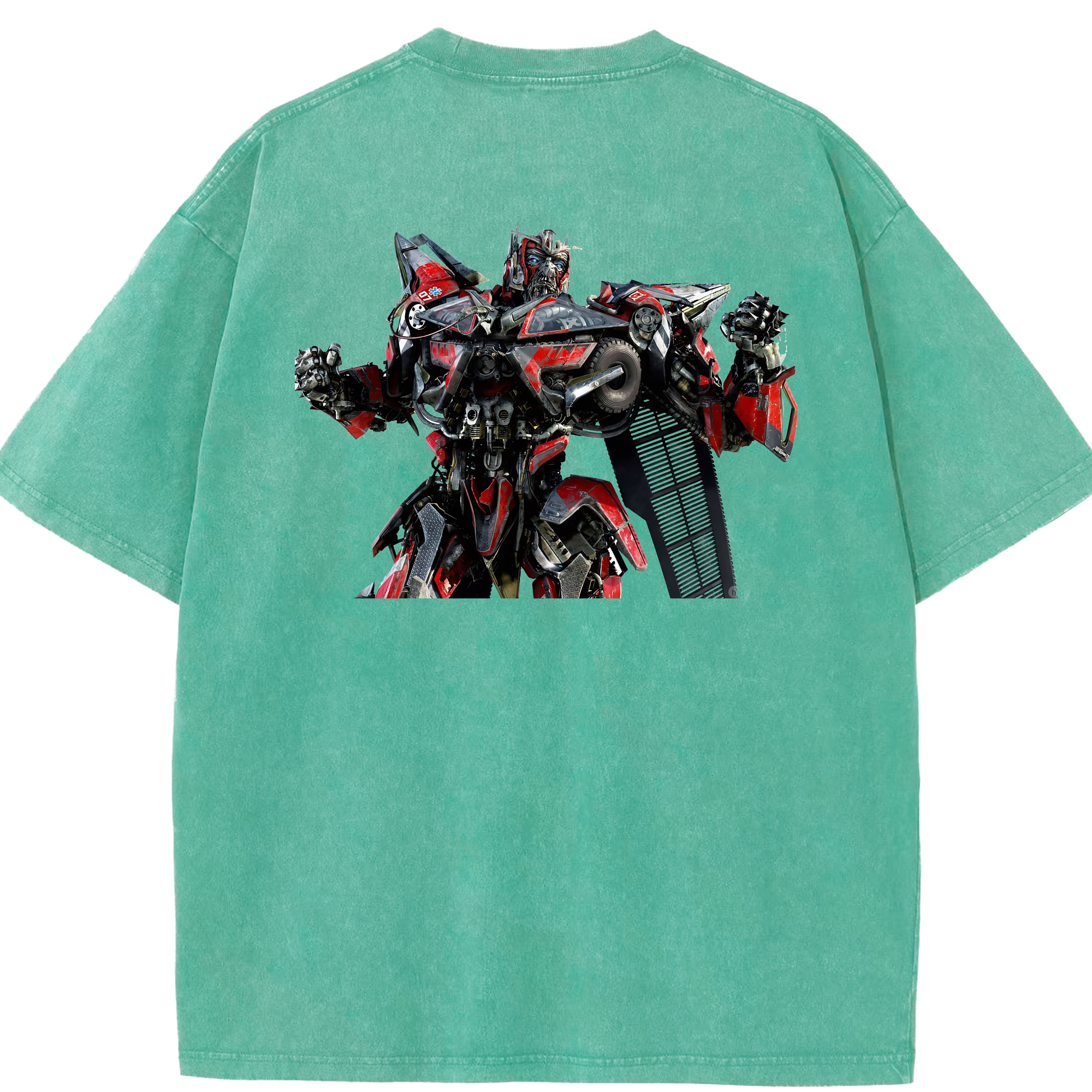 （画像用） Transformers トランスフォーマー 綿100% ヴィンテージ風 半袖Tシャツ（背面プリント）